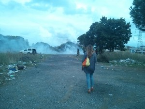 Corviale, un campo abusivo dato alle fiamme