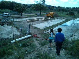 Lavori al Parco Tevere