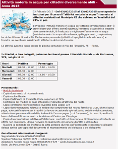 Nuoto disabili